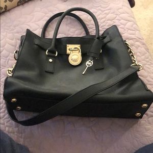 Michael Kors Large Hamilton Tote Black